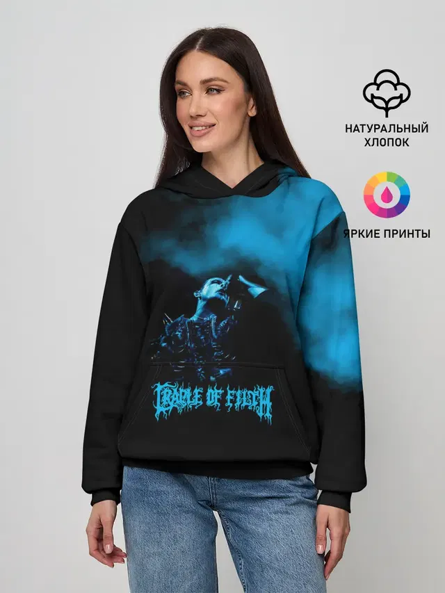 Женское худи с принтом «Cradle of Filth»