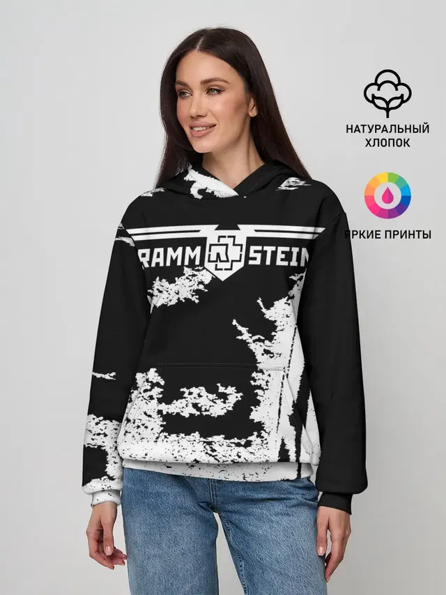 Женское худи с принтом «Rammstein»