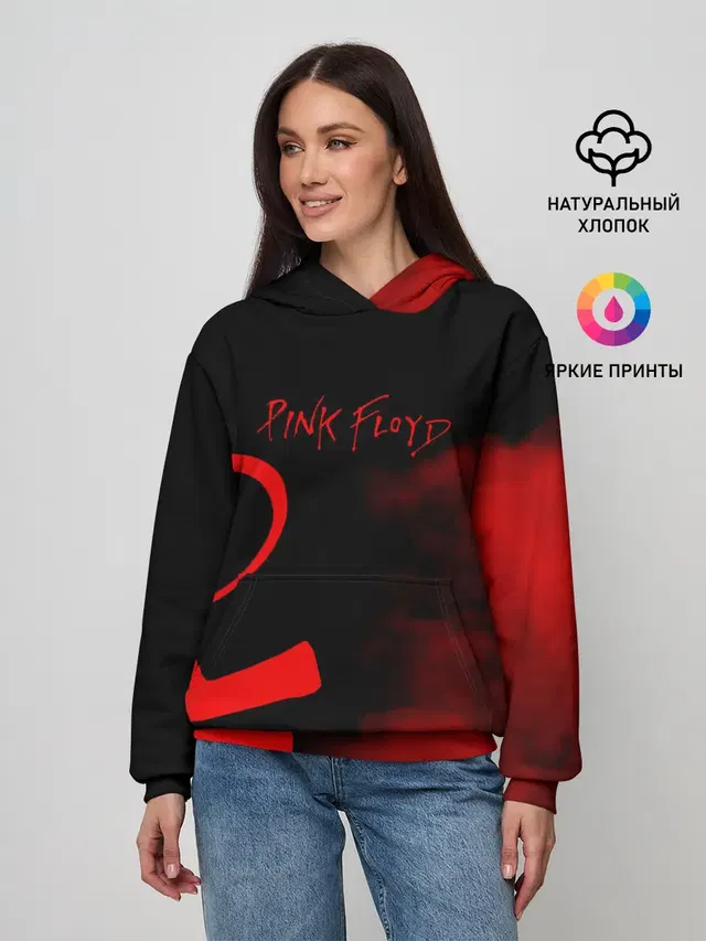 Женское худи с принтом «Pink Floyd»