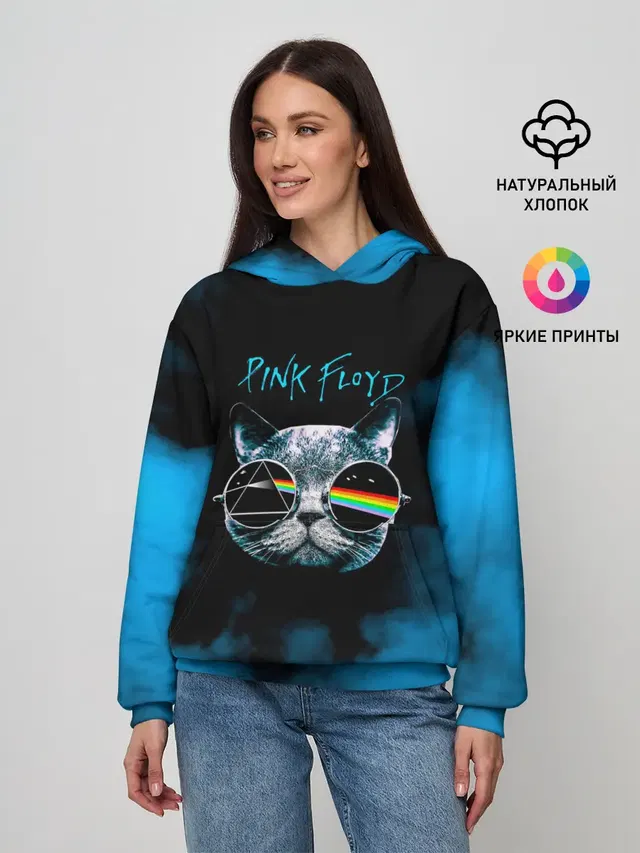 Женское худи с принтом «Pink Floyd»