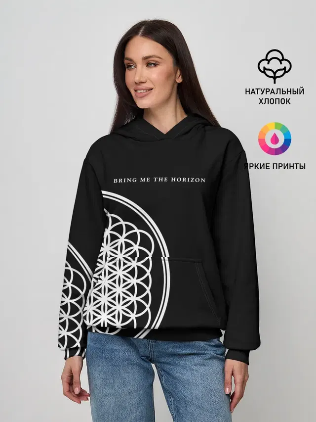Женское худи с принтом «Bring Me the Horizon»