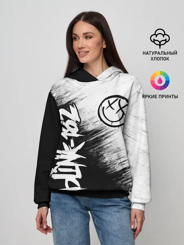 Женское худи с принтом «Blink 182»