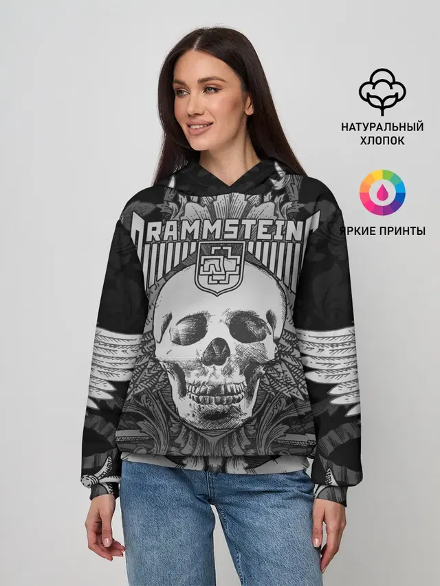 Женское худи с принтом «Rammstein»