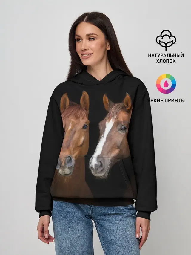 Лошади гнедые