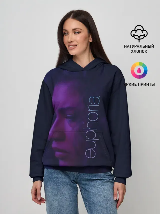 Женское худи с принтом «Эйфория — сериал Euphoria»