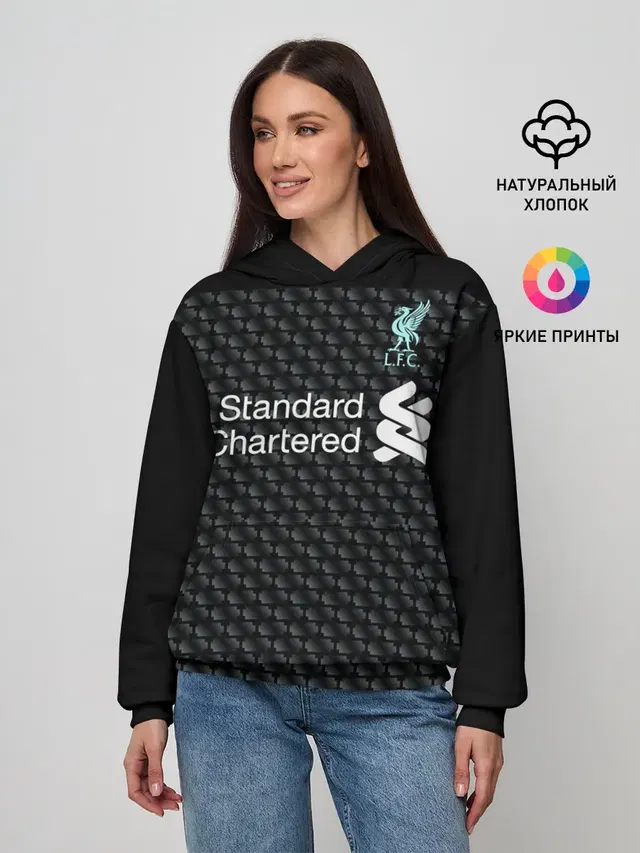 Женское худи с принтом «Firmino third 19-20»