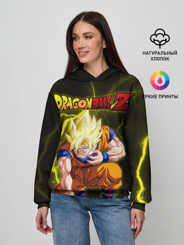 Женское худи с принтом «Dragon Ball Z»