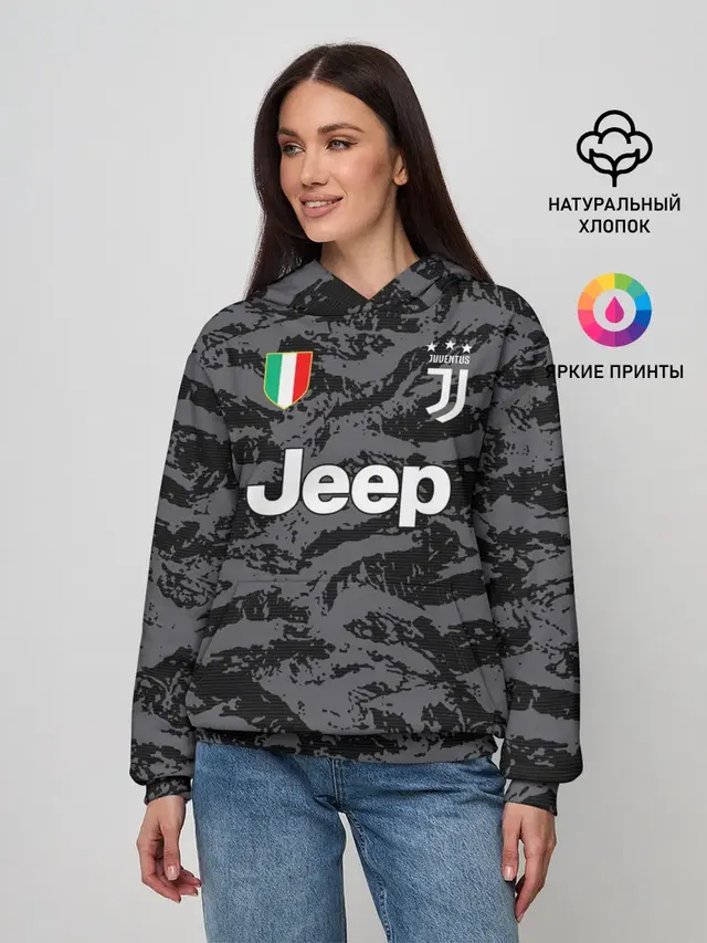 Женское худи с принтом «Ювентус — Buffon away 19-20»