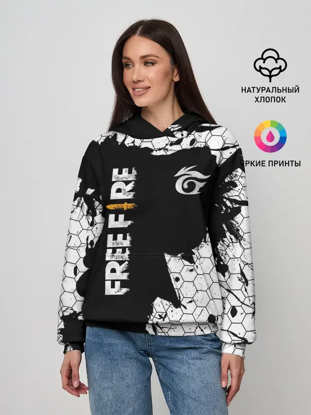 Женское худи с принтом «Garena Free Fire»