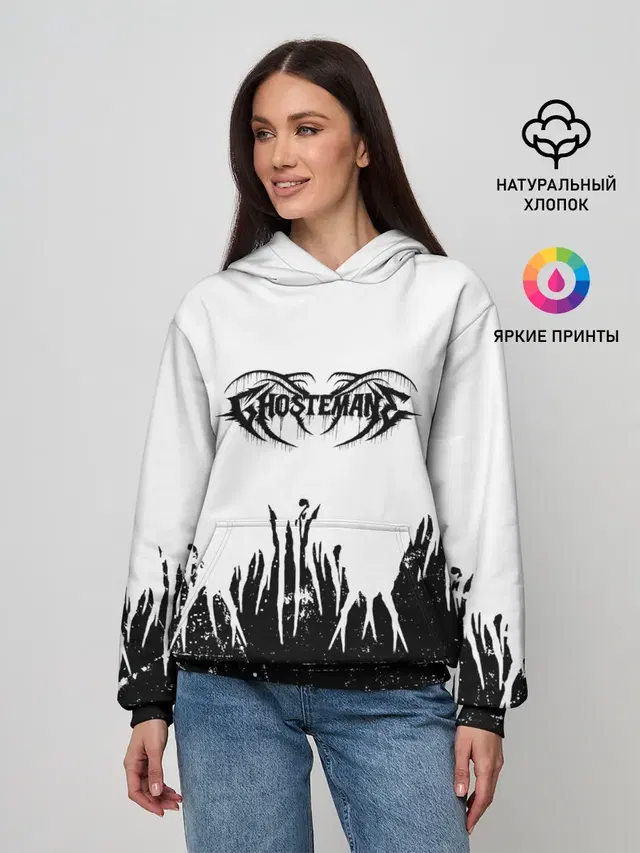 Женское худи с принтом «GHOSTEMANE»