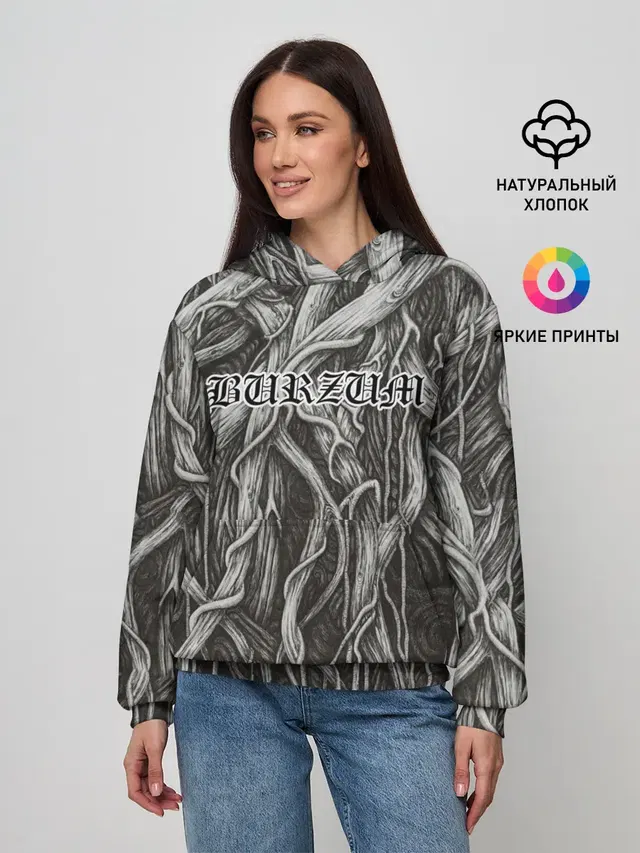 Женское худи с принтом «Burzum»