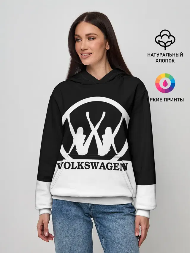 Женское худи с принтом «Volkswagen»