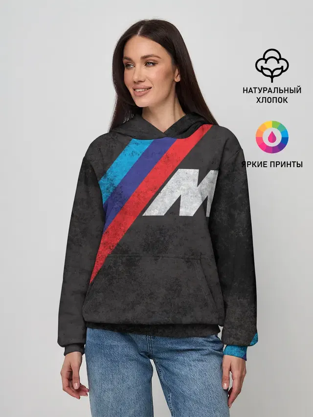 Женское худи с принтом «BMW»