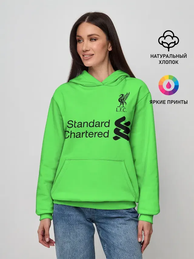 Женское худи с принтом «Alisson GK away 19-20»