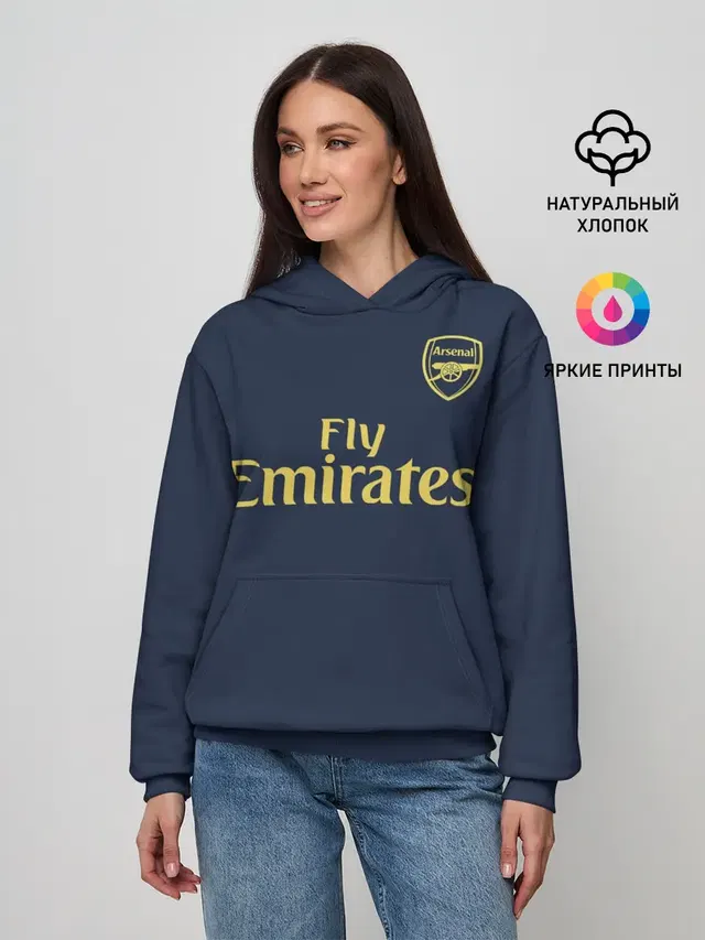 Женское худи с принтом «Aubameyang third 19-20»