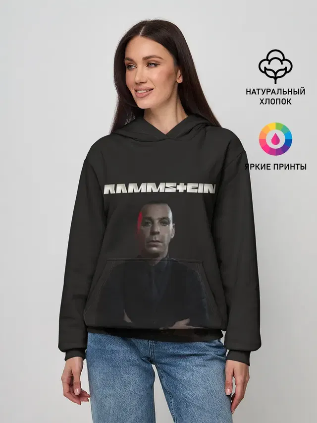 Женское худи с принтом «Rammstein»