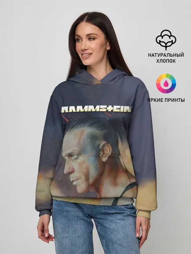 Женское худи с принтом «Rammstein»