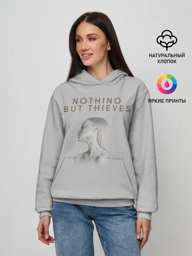 Женское худи с принтом «Разный рок — Nothing But Thieves»