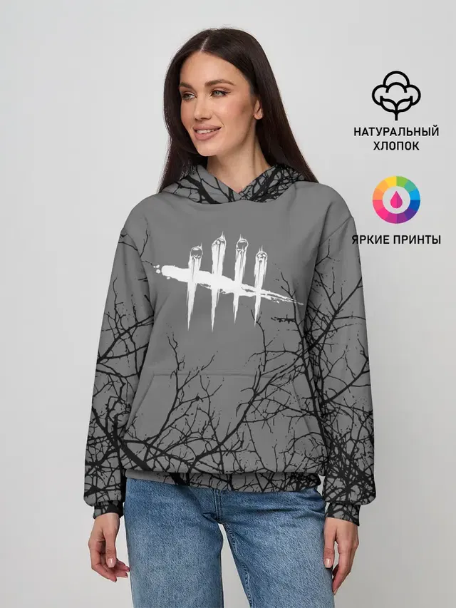 Женское худи с принтом «Dead by Daylight»