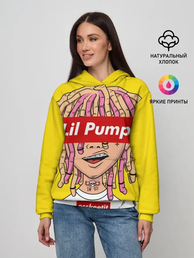 Женское худи с принтом «Lil Pump»