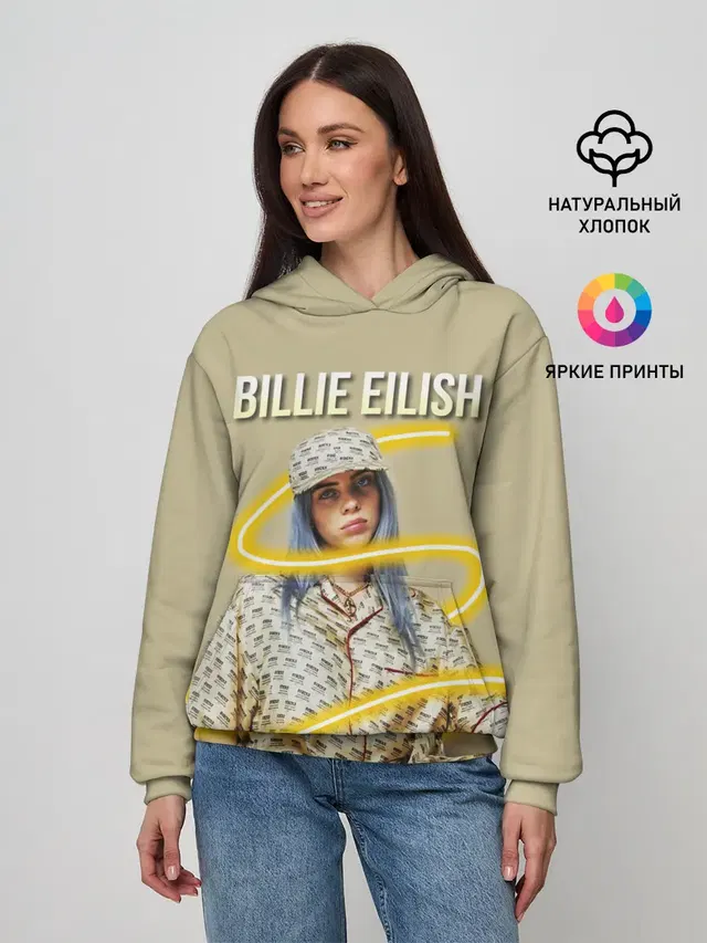 Женское худи с принтом «Billie Eilish»