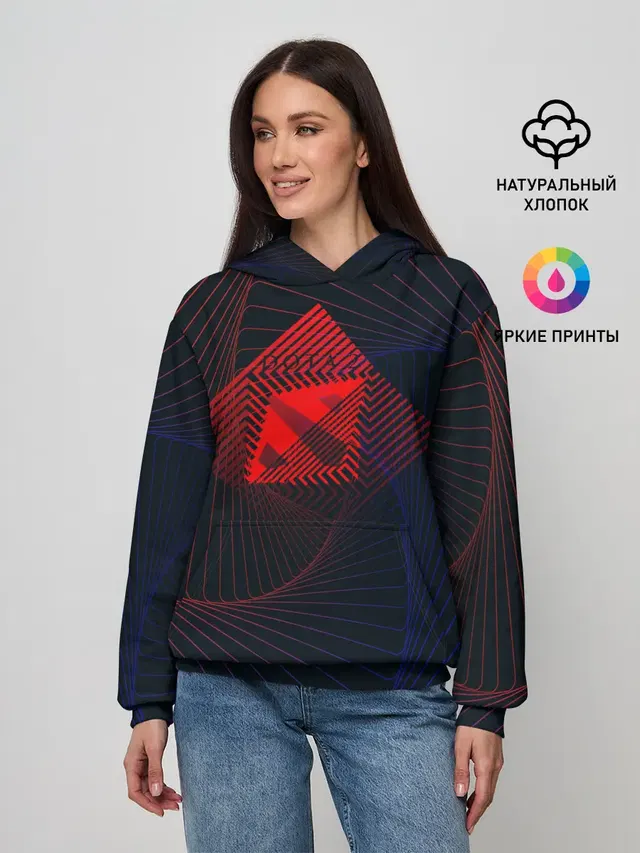 Женское худи с принтом «geometric pattern»