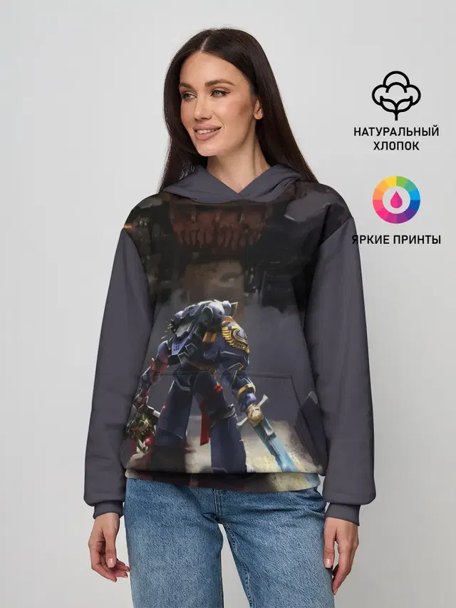 Женское худи с принтом «Warhammer — WARHAMMER 40K»
