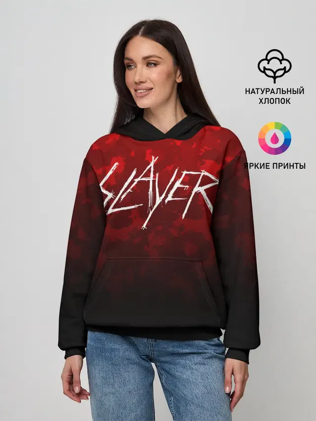 Женское худи с принтом «Slayer»