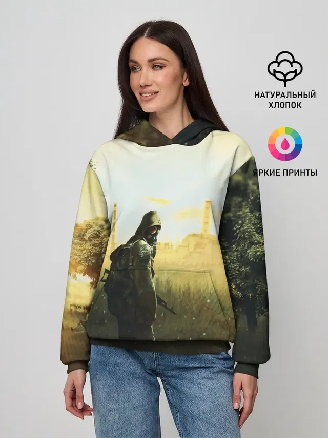 Женское худи с принтом «Stalker»
