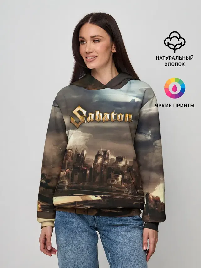 Женское худи с принтом «Sabaton»