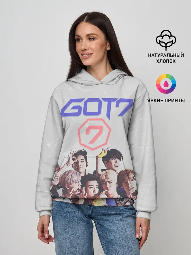 Женское худи с принтом «GOT7»