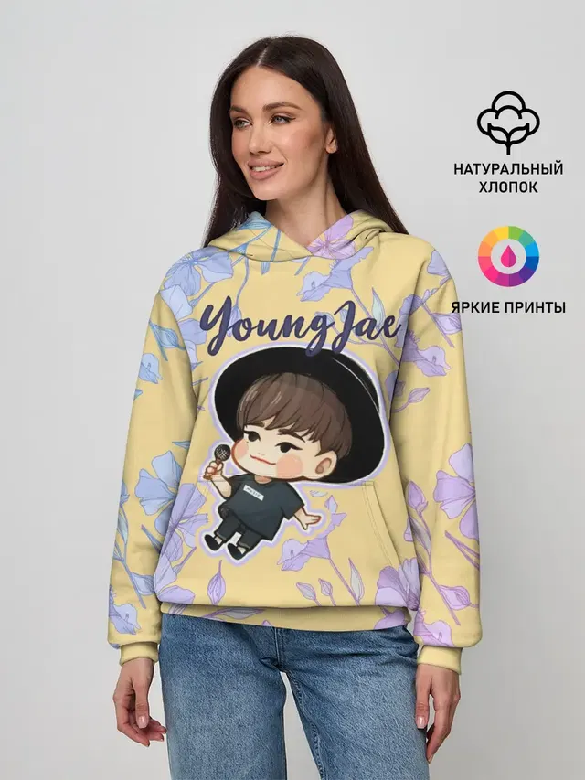 Женское худи с принтом «GOT7 — YoungJae»