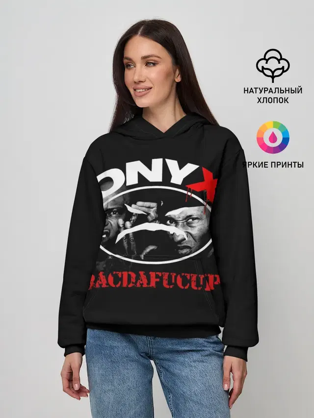 Женское худи с принтом «Onyx»