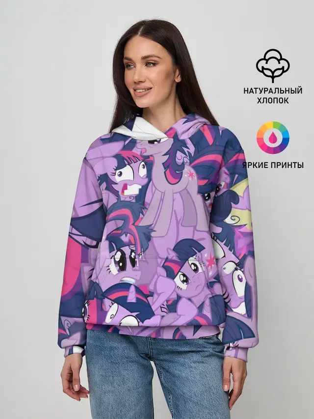 Женское худи с принтом «PATTERN PONY»