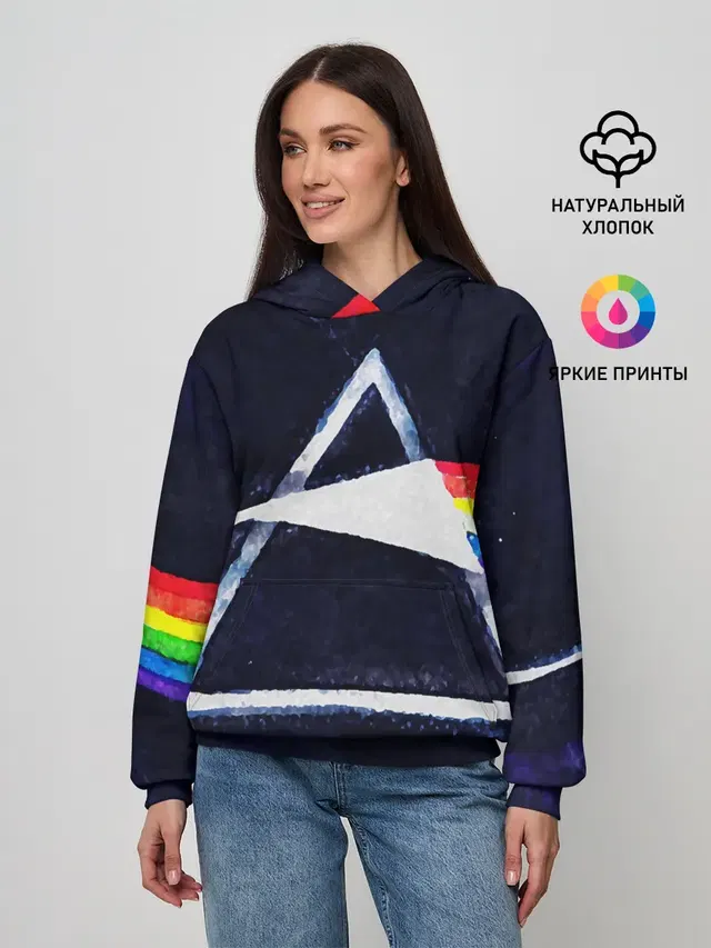 Женское худи с принтом «Prism»