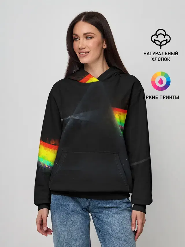 Женское худи с принтом «Prism»