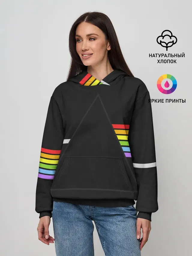 Женское худи с принтом «prism»