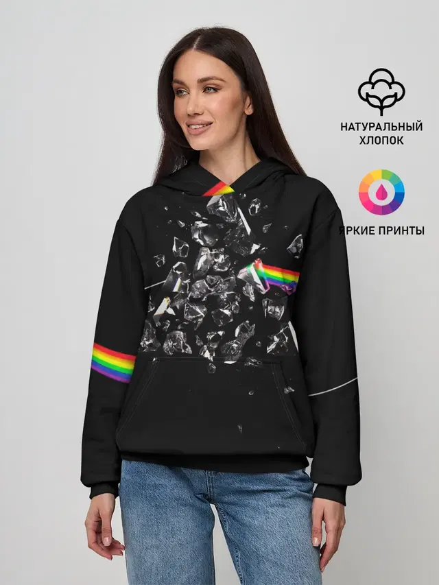 Женское худи с принтом «Prism»