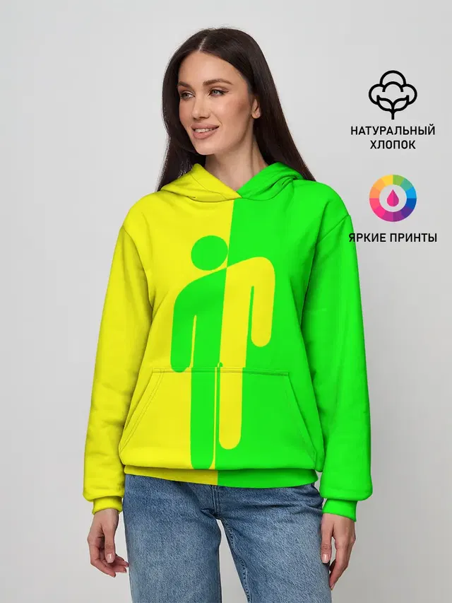 Женское худи с принтом «Billie Eilish»
