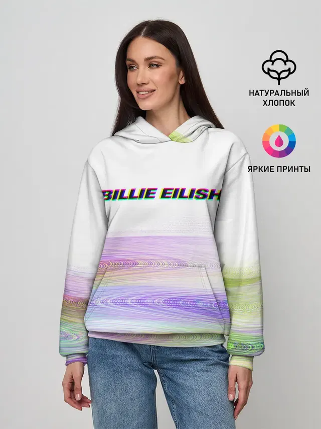 Женское худи с принтом «Billie Eilish»