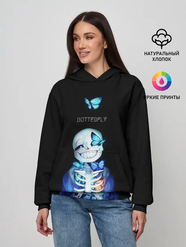 Женское худи с принтом «Soul»