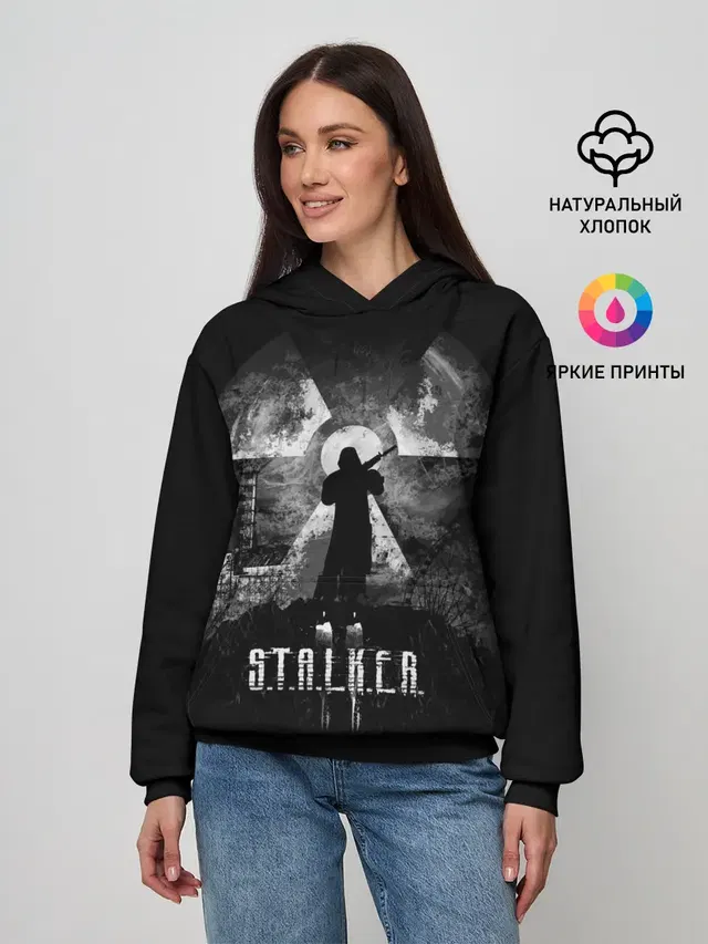 Женское худи с принтом «Stalker»