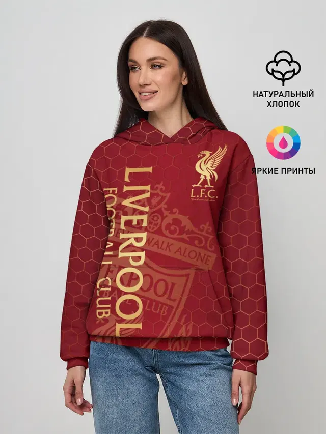 Женское худи с принтом «Football»