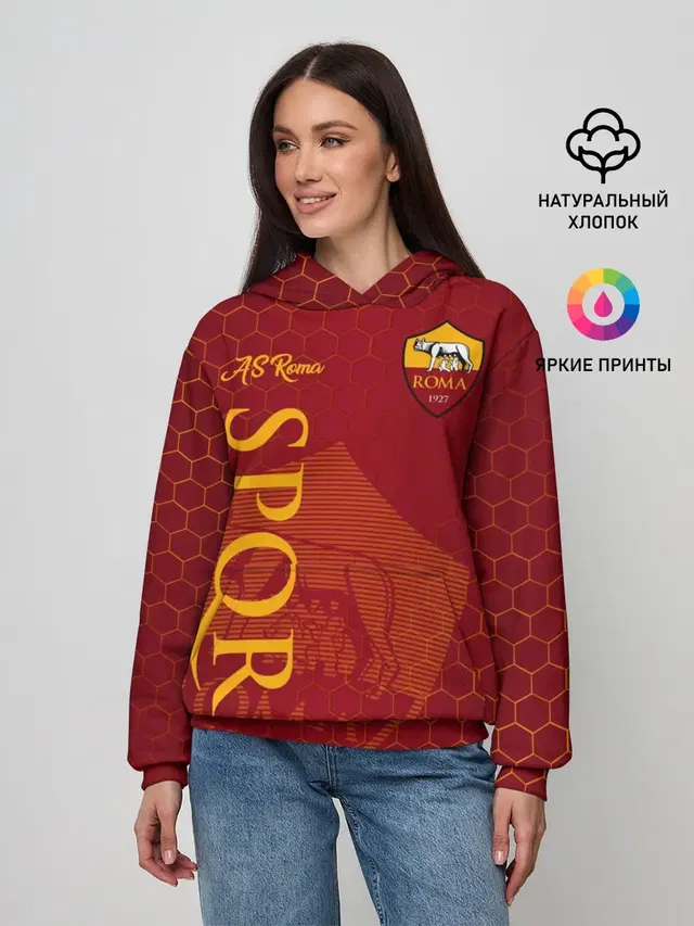 Женское худи с принтом «Roma»
