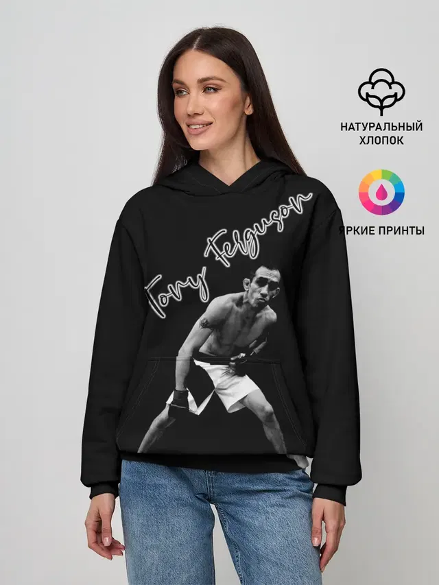 Женское худи с принтом «MMA — Tony Ferguson»