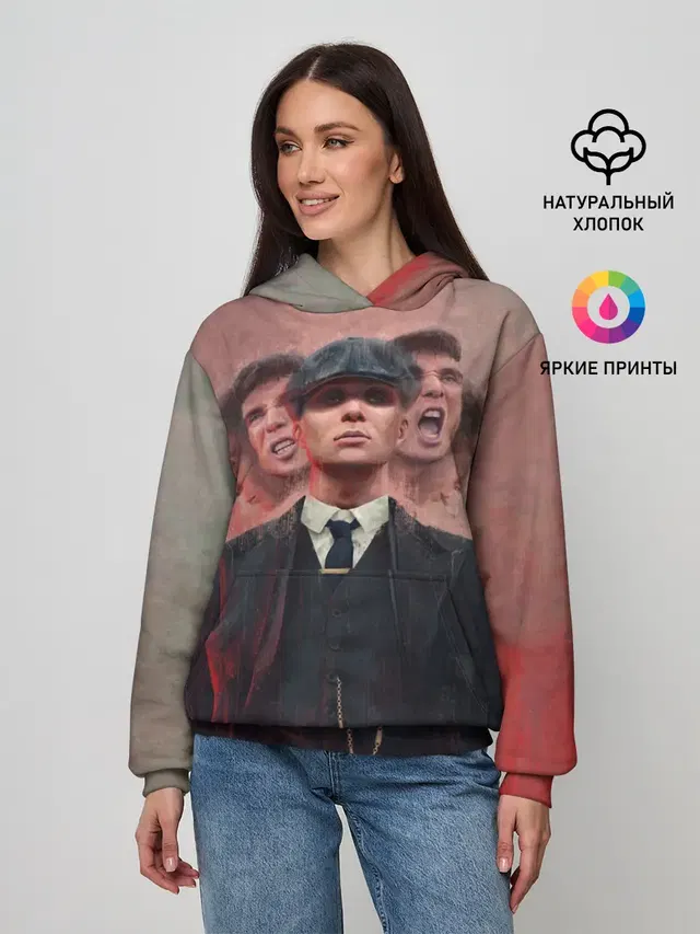 Женское худи с принтом «Острые козырьки — Peaky Blinders»