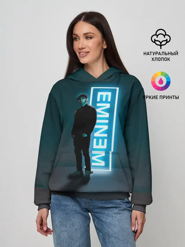Женское худи с принтом «Eminem»