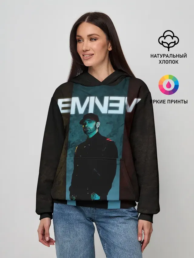 Женское худи с принтом «Eminem»