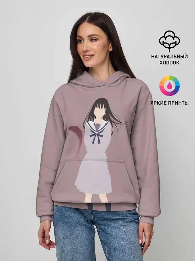 Женское худи с принтом «Hiyori Iki»