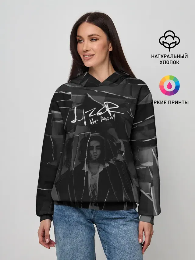 Женское худи с принтом «Lizer»